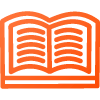 orange book open icon