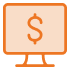 Icon illustration of a computer